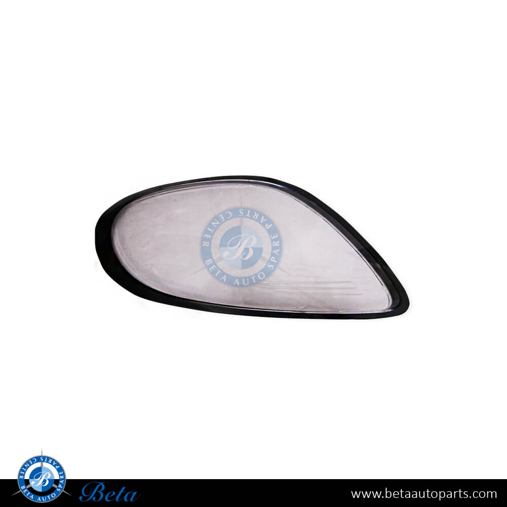 Left Side Headlamp lens for Porsche Boxter/Cayman 2013-2016 models, Part Number 98163111106 Left Side Headlamp lens for Porsche Boxter/Cayman 2013-2016 models, Part Number 98163111106